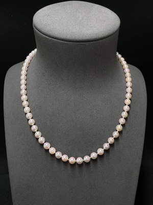 C32784539 Seawater Pearl Necklace Non-Gold Total Weight Approx. 26.75g Ca. 6.5mm