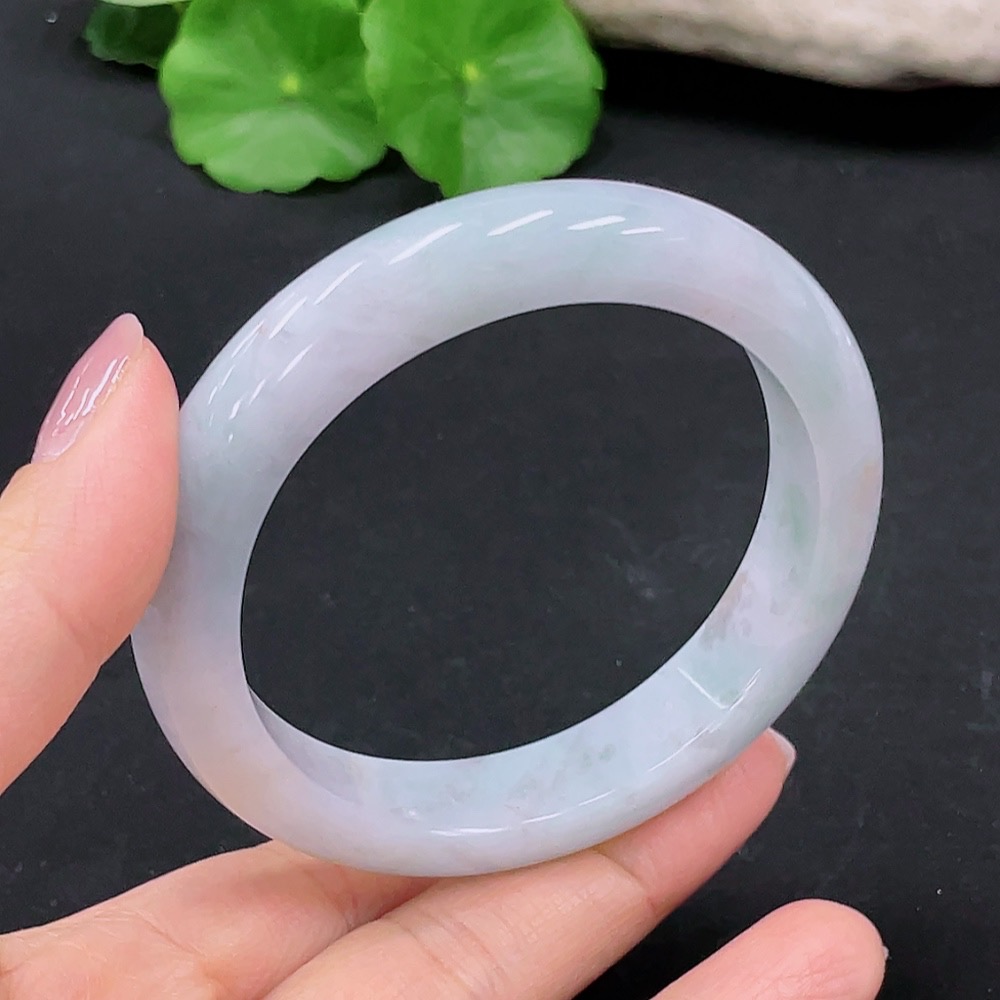 F23596538 Jadeite round bracelet, inner diameter 57.5, total weight 63.984g