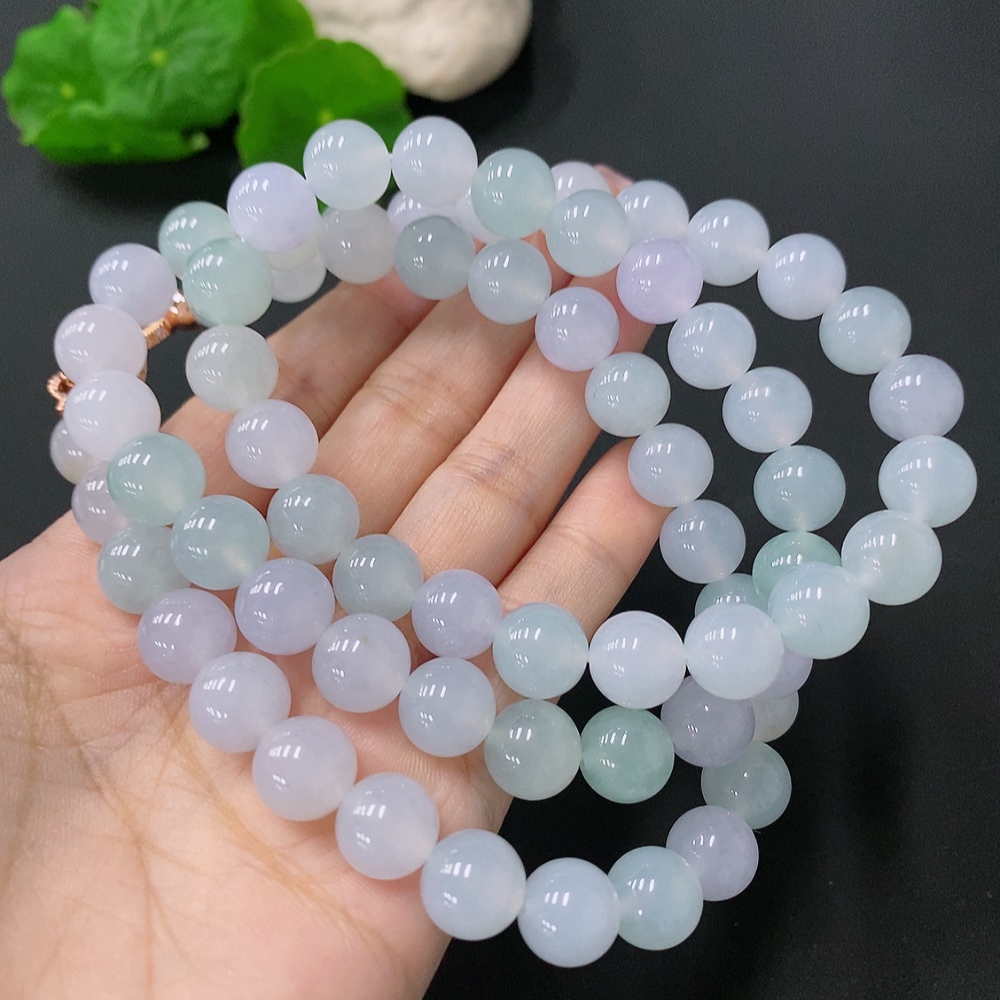 F28307875 Jadeite Bead Necklace Approx. 10mm Total Weight Approx. 117.8g Non-Gold