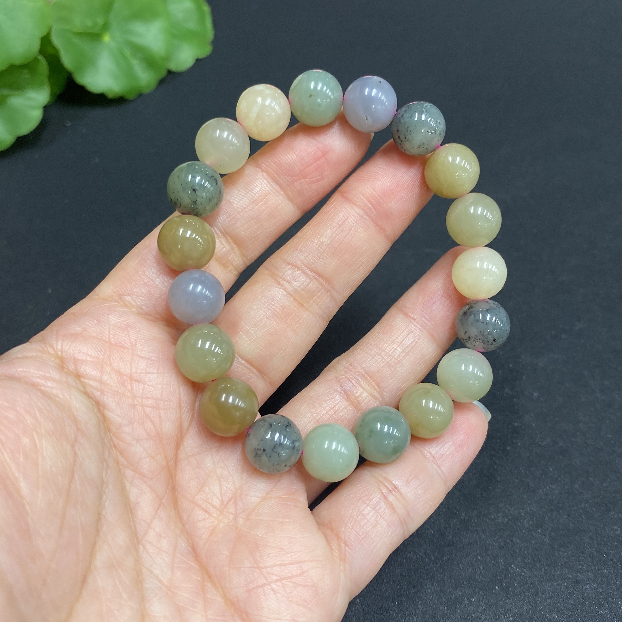 H34036701 Hetian Jade Bracelet, Approx. 9.8mm, Total Weight Approx. 28.1g