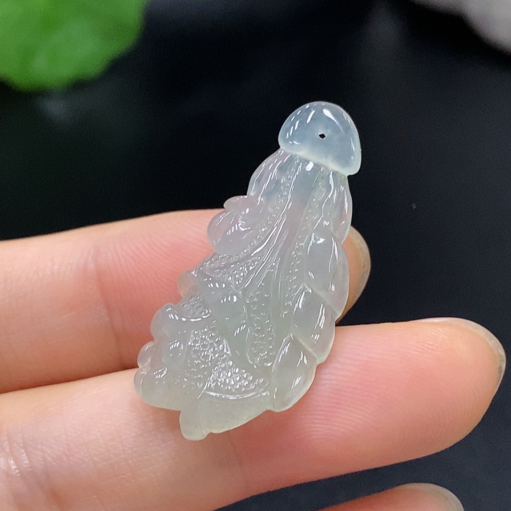 F29414494 Jadeite Cabbage Pendant Total Weight Approx. 4.09g