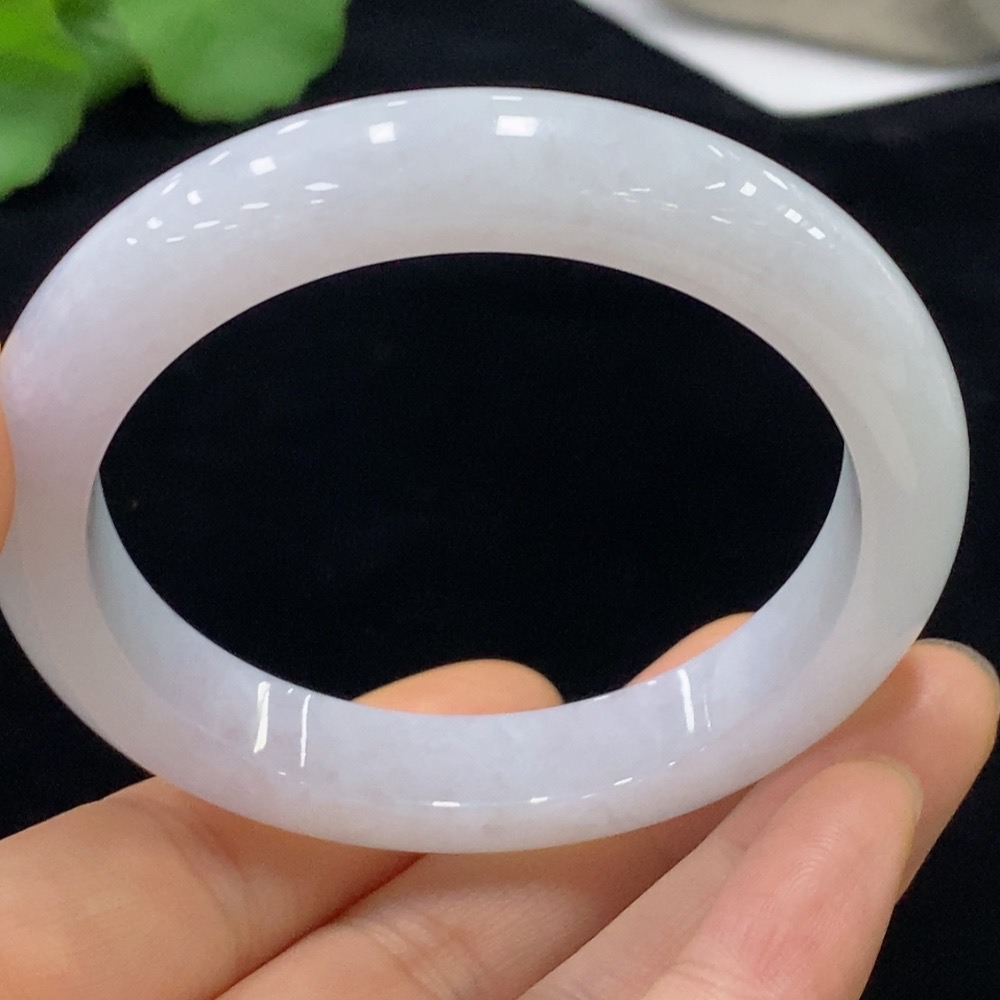 F32788540 Jadeite Round Bangle Size 55.2 Total Weight Approx. 52.41g