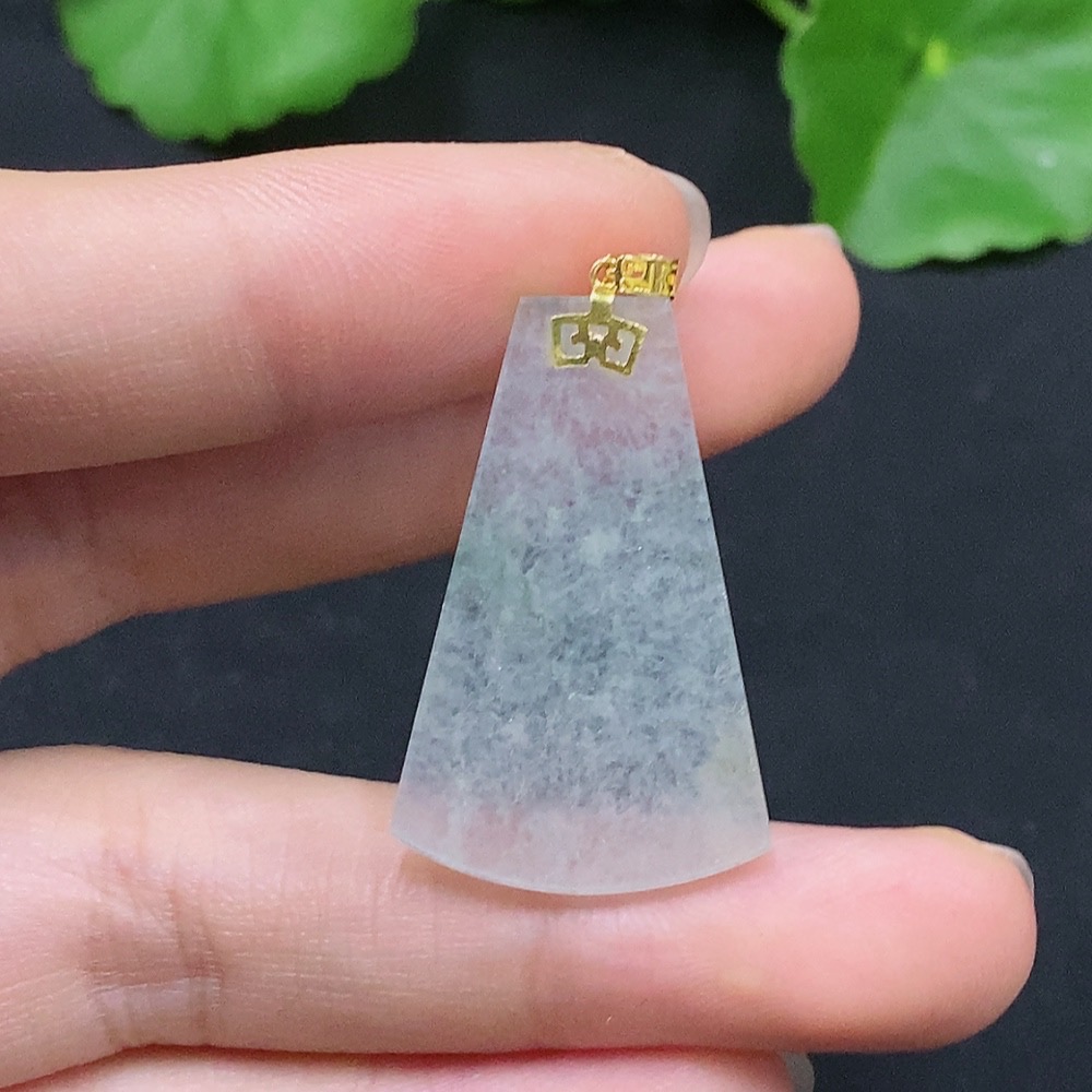 F29376195 Jadeite Plain Pendant 18K Gold Total Weight Approx.3.06g