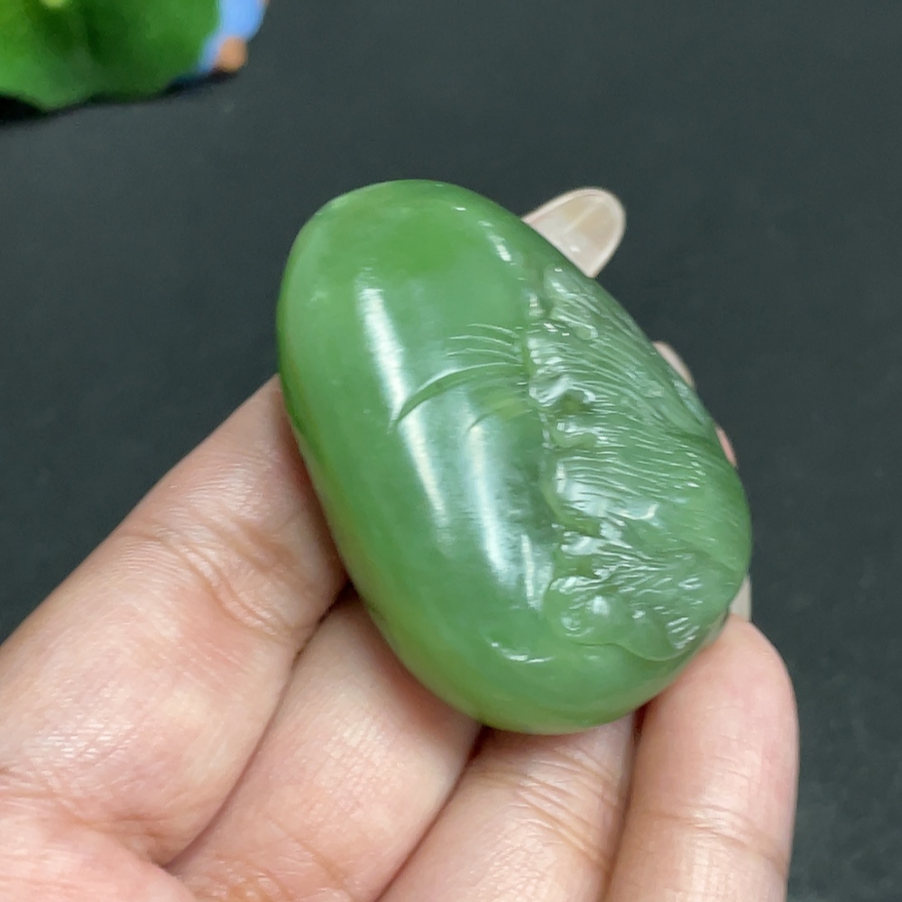 H29378681 Hetian Jade Pendant Auspicious Beast Total Weight Approx. 48.5g