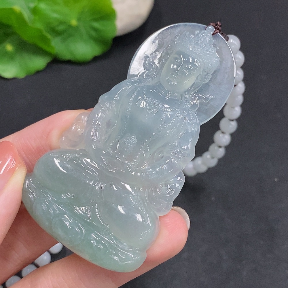 F34968972 Jadeite Tara Pendant