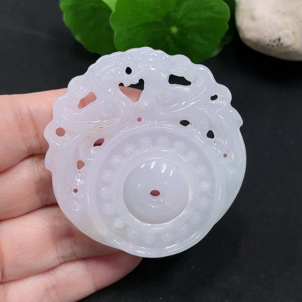 F34032424 Jadeite Antique Pendant, Total Weight Approx. 30.4g