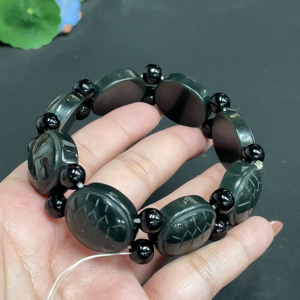 H34055229 Hetian Jade Wealth and Prosperity Bracelet