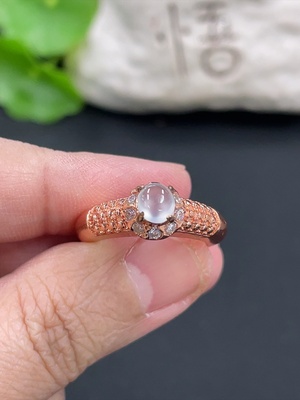 F37446281 翡翠蛋面 非金镶 货品总重约5.88g