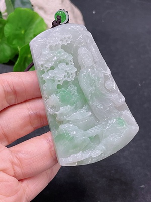 F33864917 Jadeite Pendant Guanyin with Cord Total Weight Approx. 93.4g