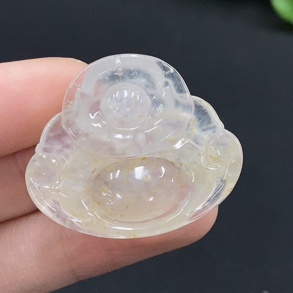 F34996068 Jadeite Buddha Pendant Total Weight approx. 8.22g