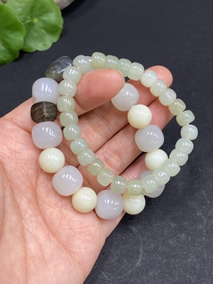 H34969540 Hetian Jade Bracelet 11.2/6.6mm Approx. Total Weight 45.4g