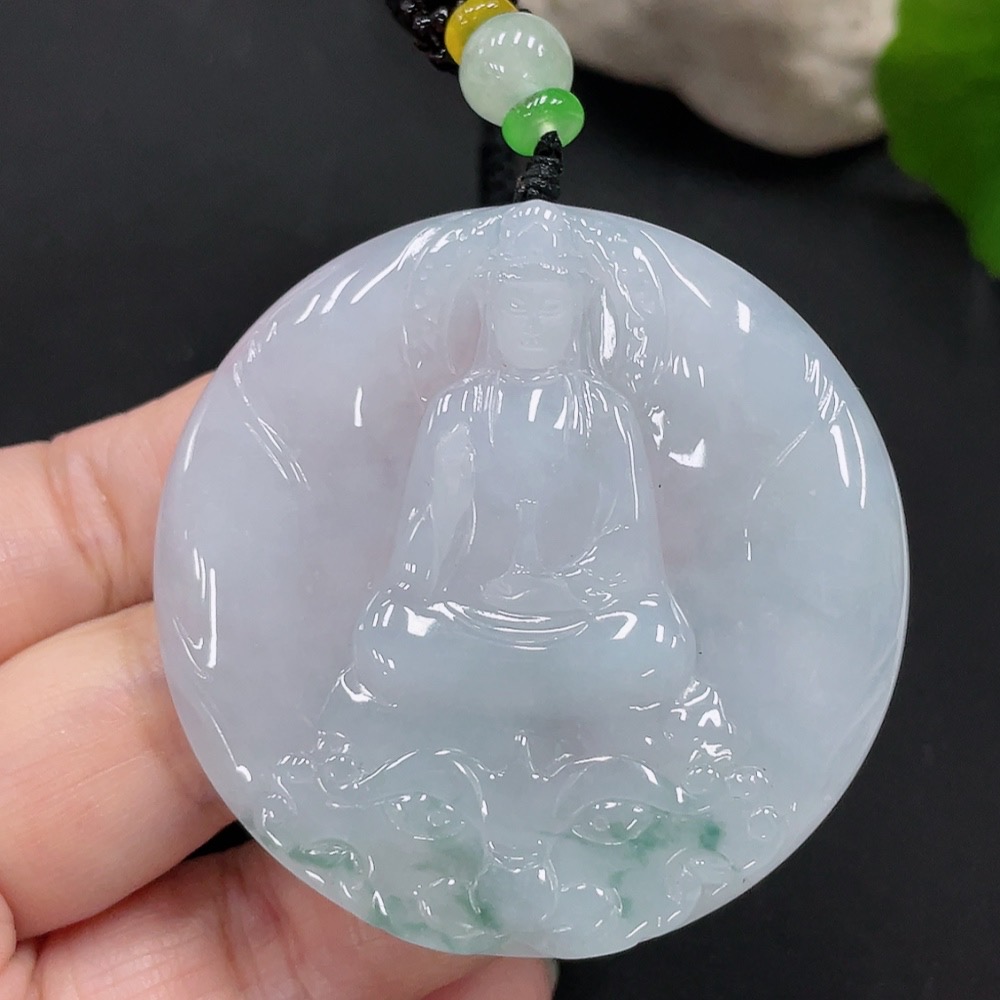 F27152913 Jadeite Guanyin Pendant