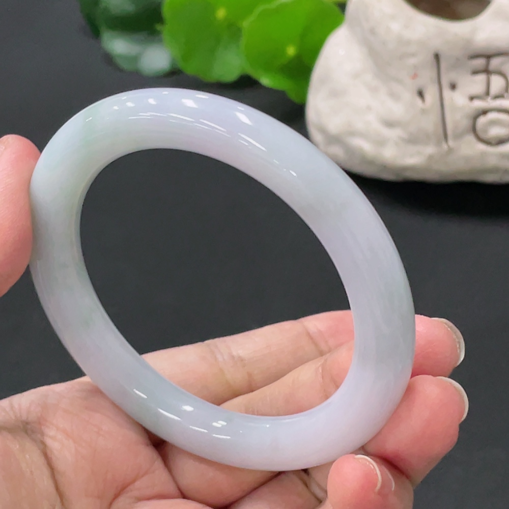 F33935756 Jadeite Round Bangle Total Weight About52g Streetsize55.9