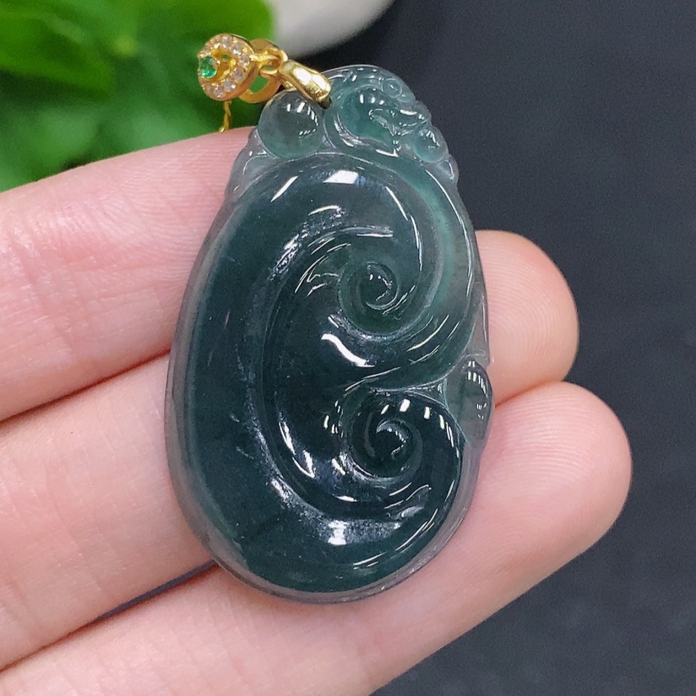 F33831133 JadeiteRuyi Pendant Non-Gold-Inlaid Total Weight Approx. 5.7g