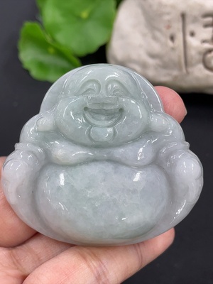 F42952447 翡翠佛公挂件 货品总重约41.6g