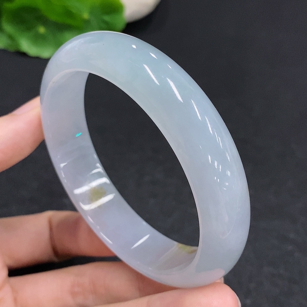F33831290 Jadeite Round Bangle Total Weight Approx. 58.5g Size 59