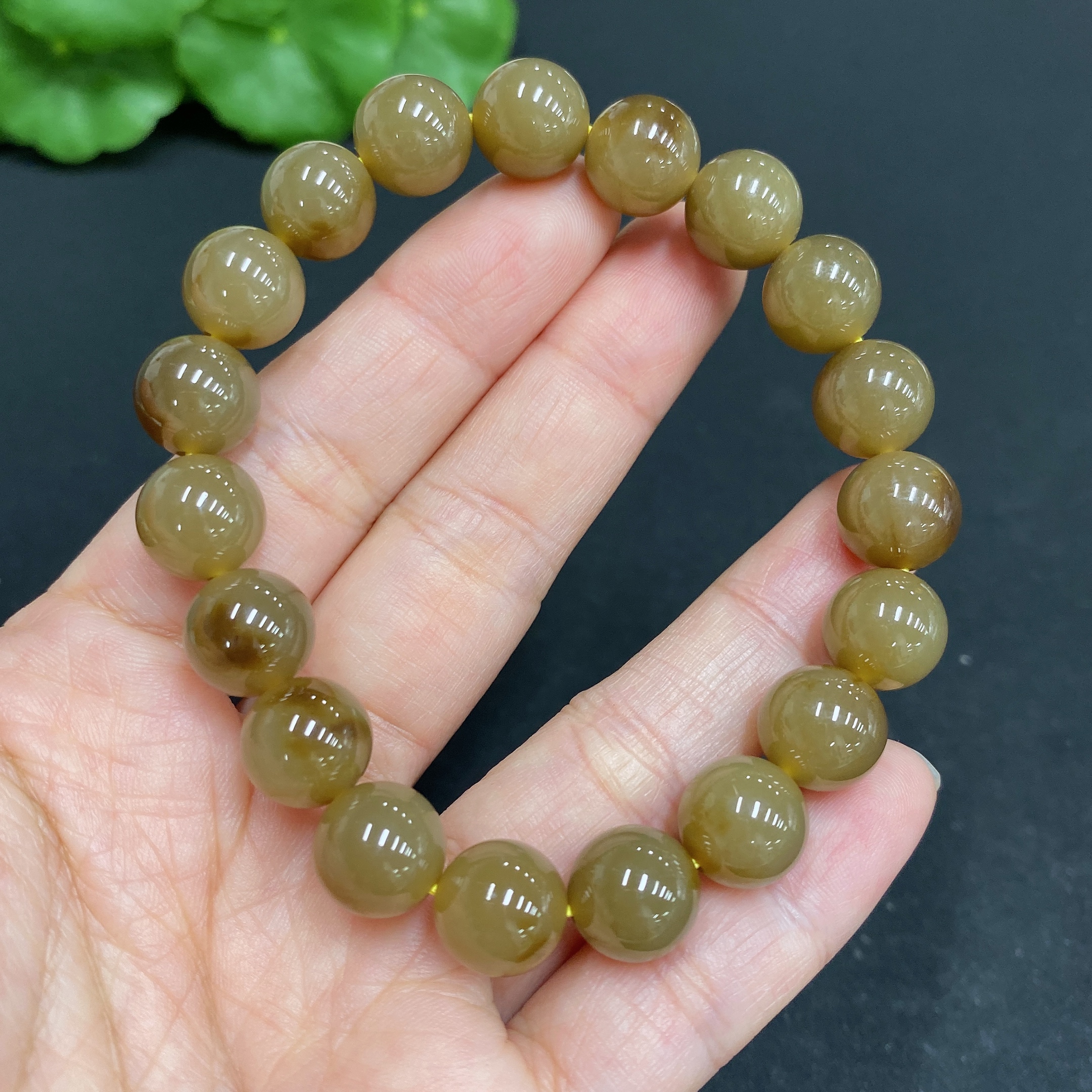 H33845252 Hetian Jade Bracelet        Approx. 9.8mm        Total Weight Approx. 29.6g