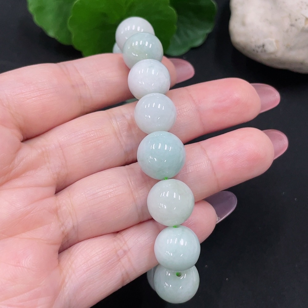 F34012571 Jadeite Bracelet Approx.12mm Total Weight Approx.46.9g