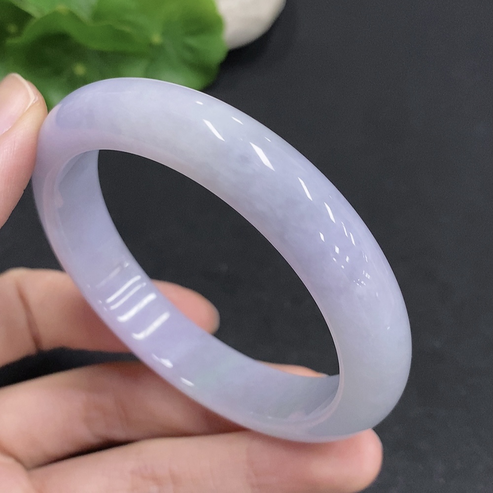 F33830544 Jadeite Round Bangle Total Weight Approx. 57.5g Size 58
