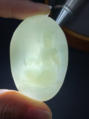 H15639958 Hetian Jade Guanyin Pendant, Total Weight Approx. 25.76g