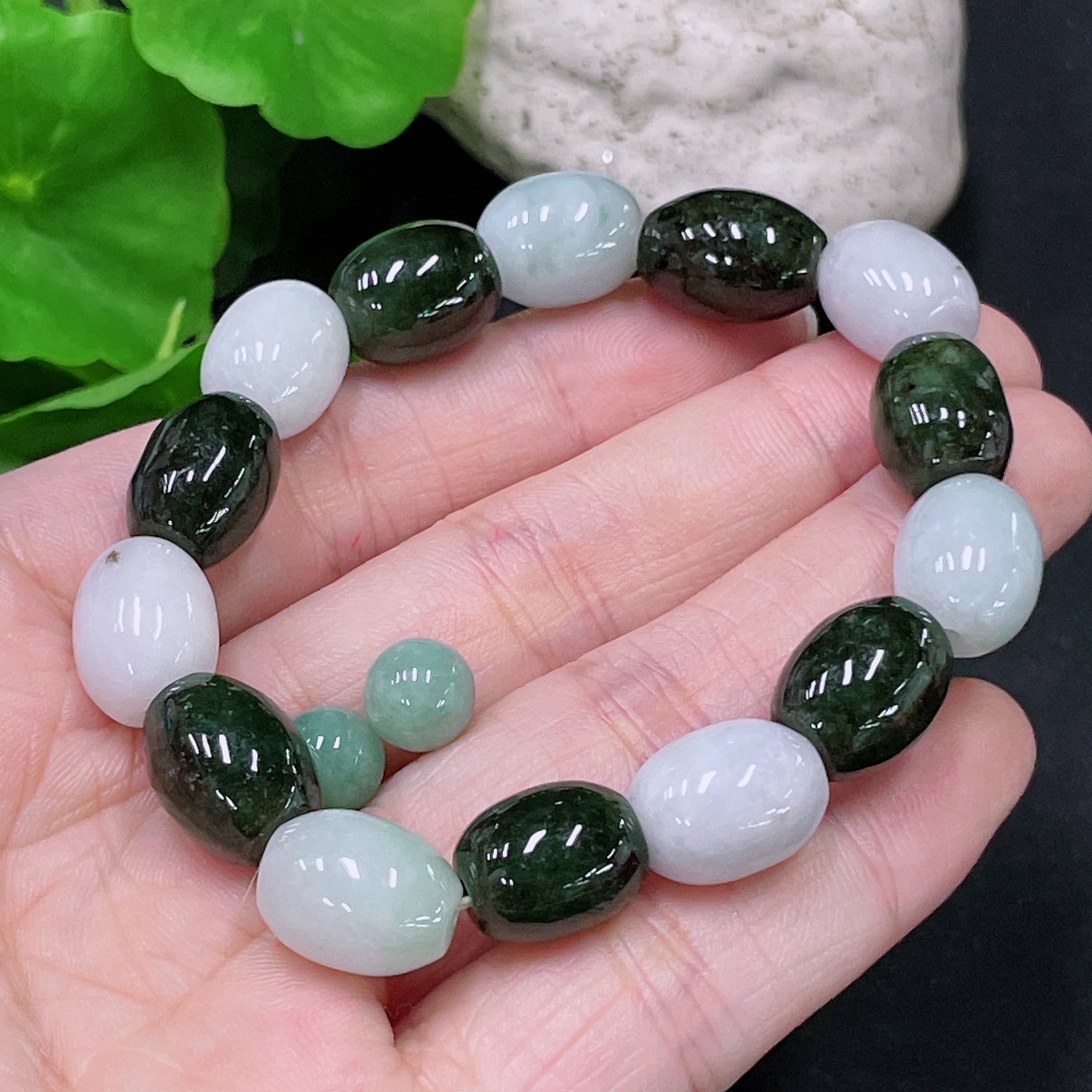 F33943530 Jadeite Bracelet + Beads Approx. 10.4mm