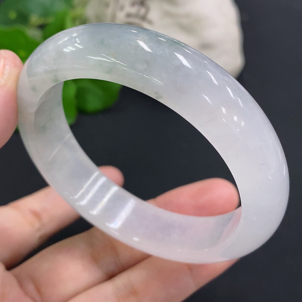 F31647777 Jadeite Round Bracelet Size 55.7 Total Weight Approx. 63.7g