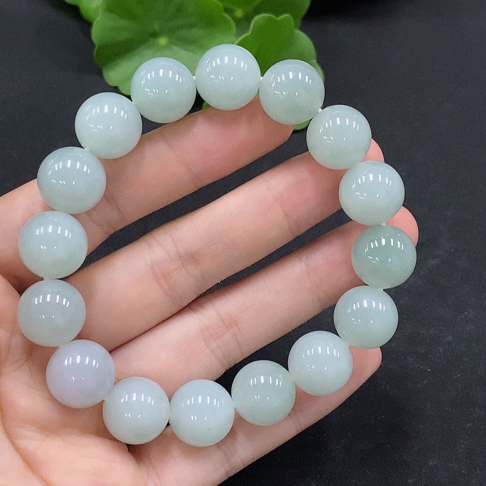 F33867336 Jadeite Bead Bracelet, Approx. 12.8mm, Total Weight Approx. 58.53g