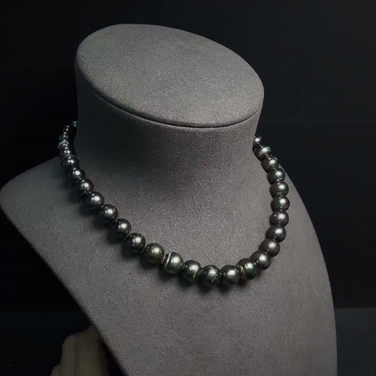 C24824292 Seawater Pearl Strand Non-Gold Setting Size 7.9-11.6mm Approx. Total Weight About 53.31g Color Origin Undetermined