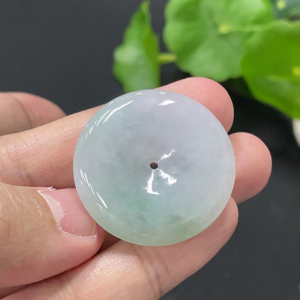 F35080420 Jadeite Safety Buckle Pendant Total Weight Approx. 10.9g