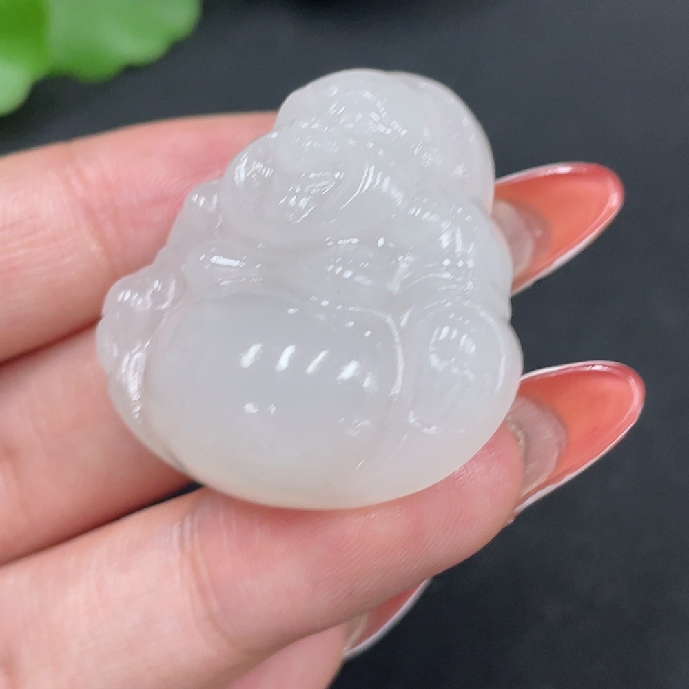 H34027052 Hetian Jade Pendant Buddha Total Weight About 19.6g