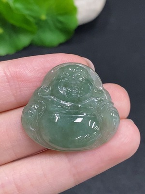 F34968858 Jadeite Buddha Pendant Total Weight Approx. 6.7g
