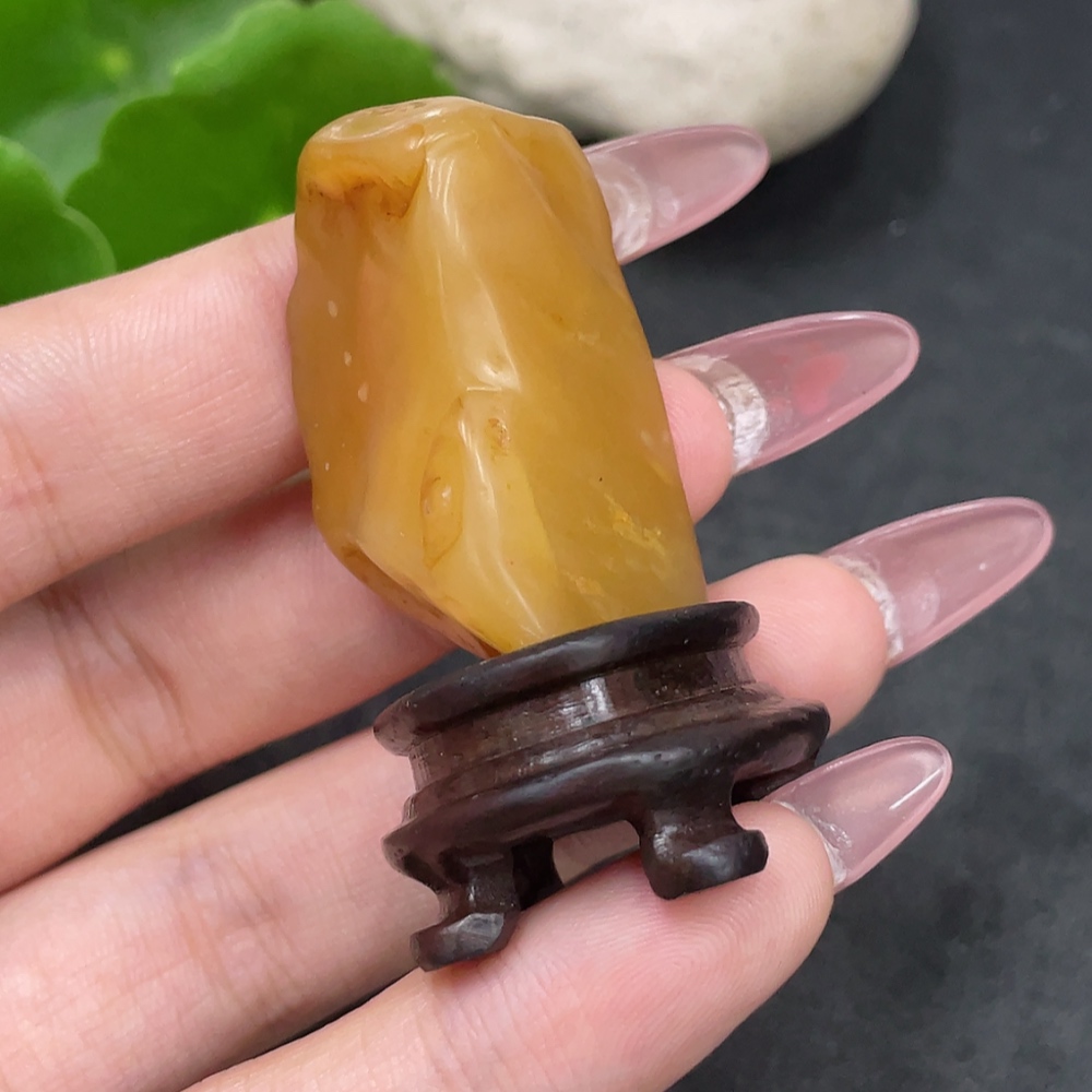 H33896653 Shoushan Stone Tian Huang Ornament - Buddha Figure - Total Weight Approx. 17.4g