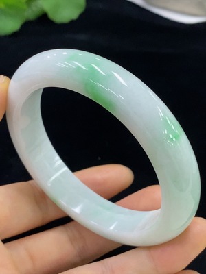 F32748739 Jadeite Round Bangle Size 60.3 Total Weight Approx. 76.44g