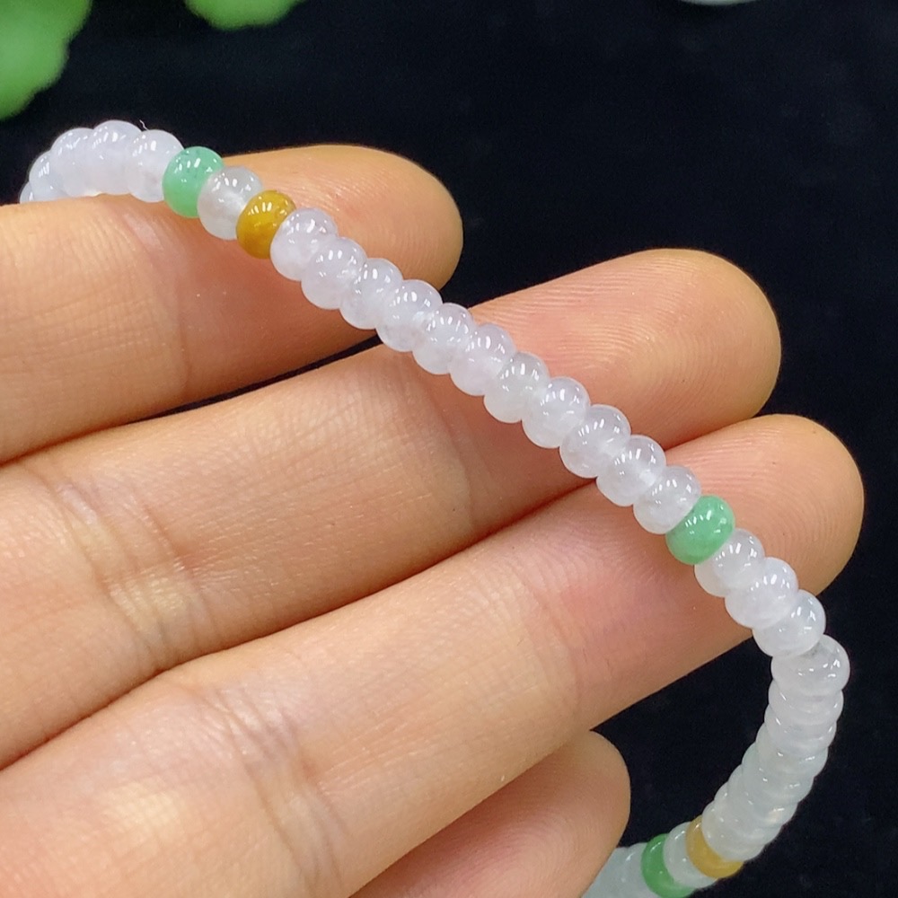F35134521 Jadeite Bracelet 4.3mm Approx. Total Weight 7.82g