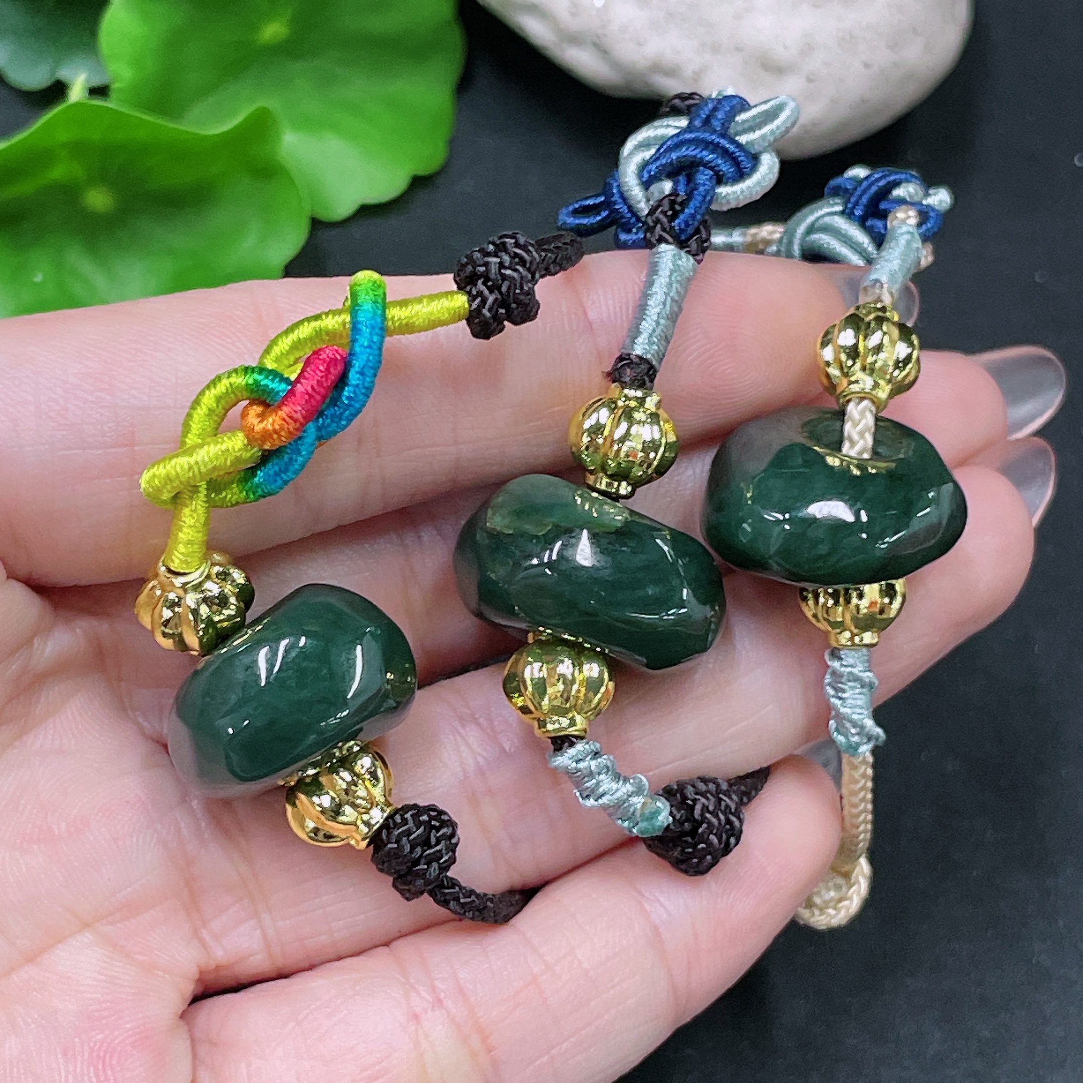 F34020002 Jadeite Pendants Sell as a Lot Non-Gold