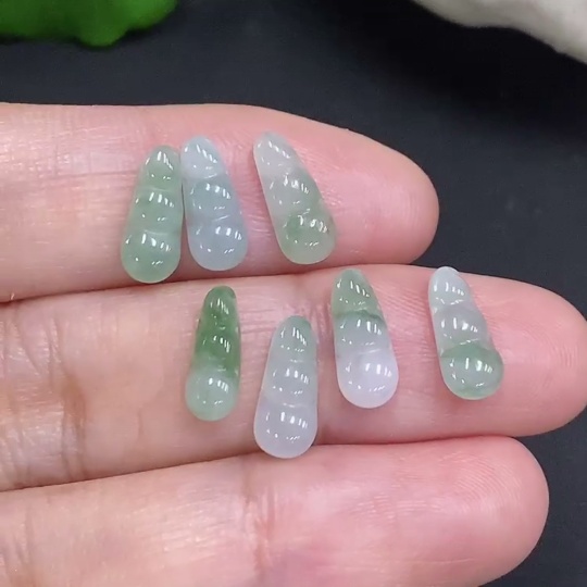 F35126607 Jadeite Fu Dou Inlaid Pieces Sell as a Lot