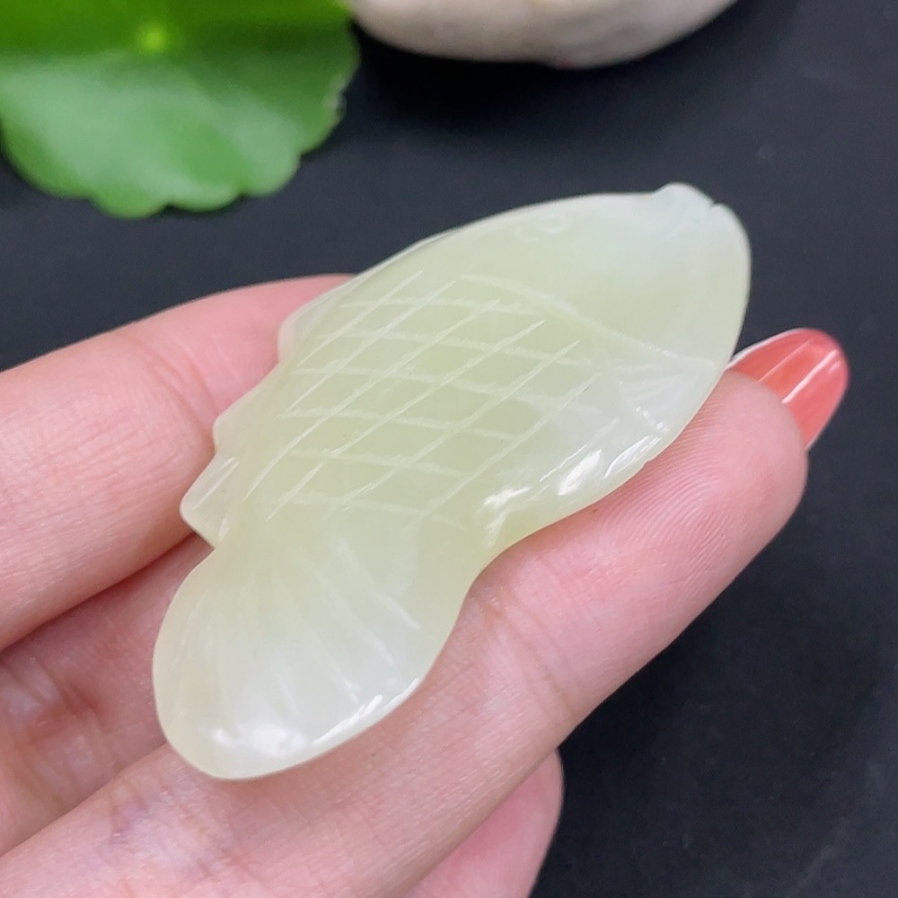 H34016937 Hetian Jade Pendant - Abundance Year after Year, Total Weight Approx. 19.6g