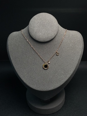 C33853583 18K Gold Agate Necklace Non-Diamond Total Weight Approx. 2.54g