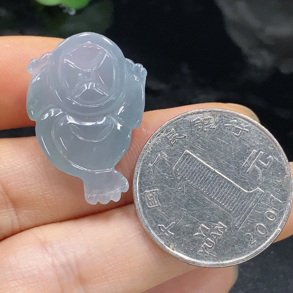 F25879882 Jadeite Pendant Three-Legged Golden Cicada Total Weight Approx. 5.18g