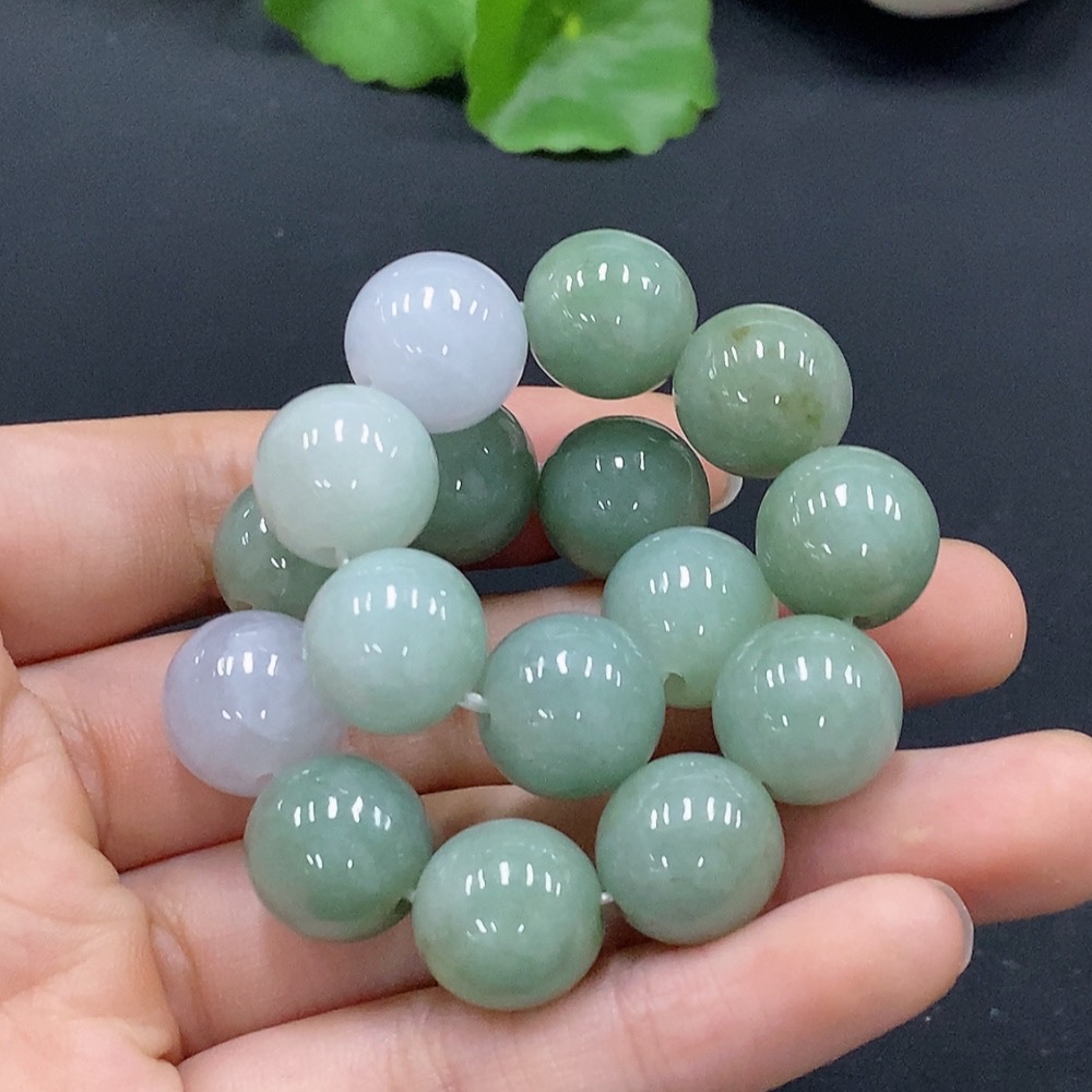 F30550242 Jadeite Bracelet Approx.12.9mm Total Weight Approx.62.47g