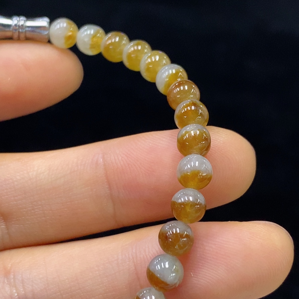 F33912035 Jadeite Bead Necklace approx. 5.4mm total weight approx. 10.6g color origin undetermined