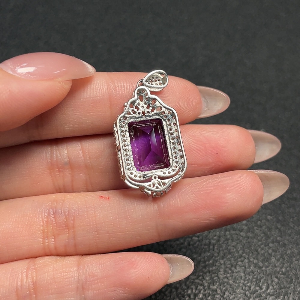 C34041165 Crystal Pendant Non-Gold Total Weight Approx. 4.5g Size 13.6/9.6mm