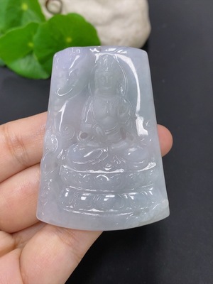 F46595381 翡翠阿弥挂件 货品总重量约32.3克