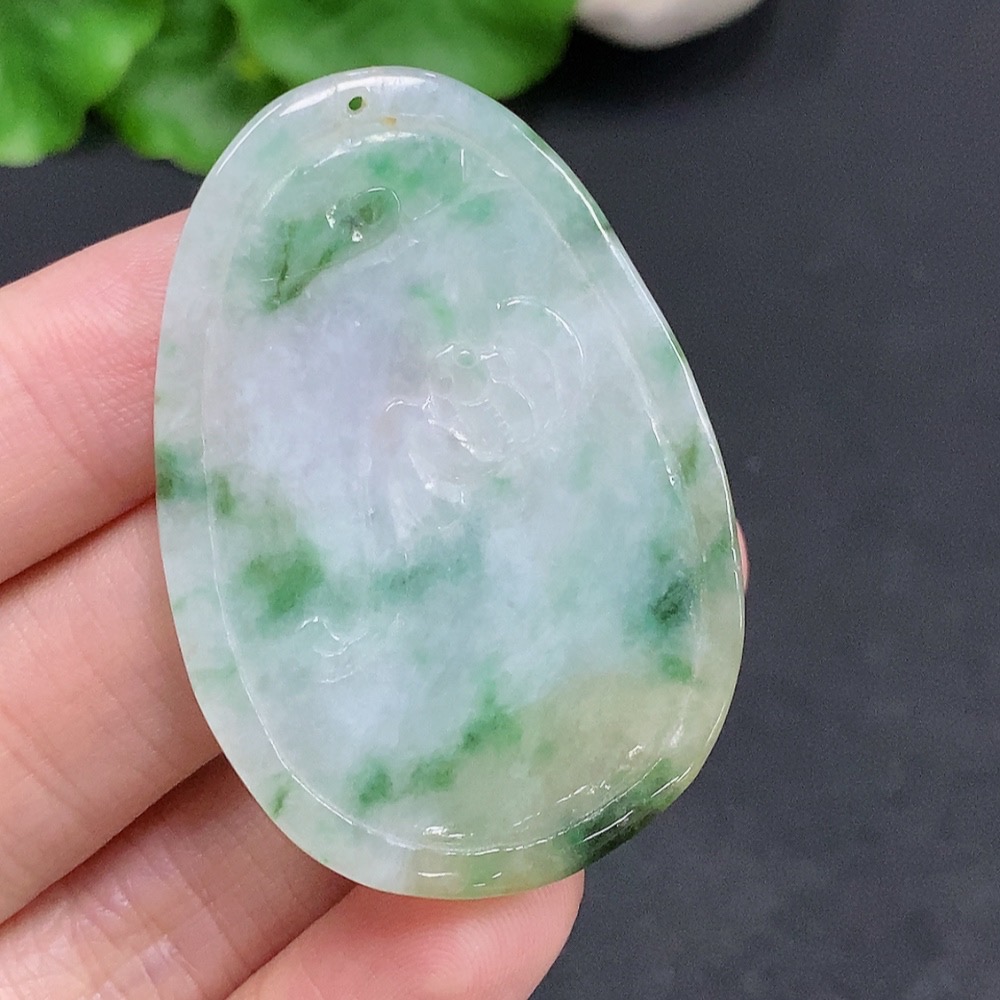 F30490411 JadeiteRuyi Pendant, Total Weight Approx. 15.7g