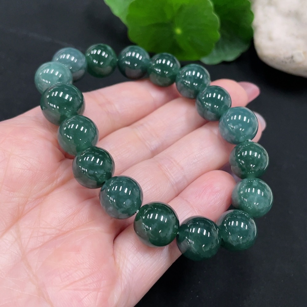 F34981937 Jadeite Bracelet Bead Approx.11.6mm Total Weight Approx.49.1g