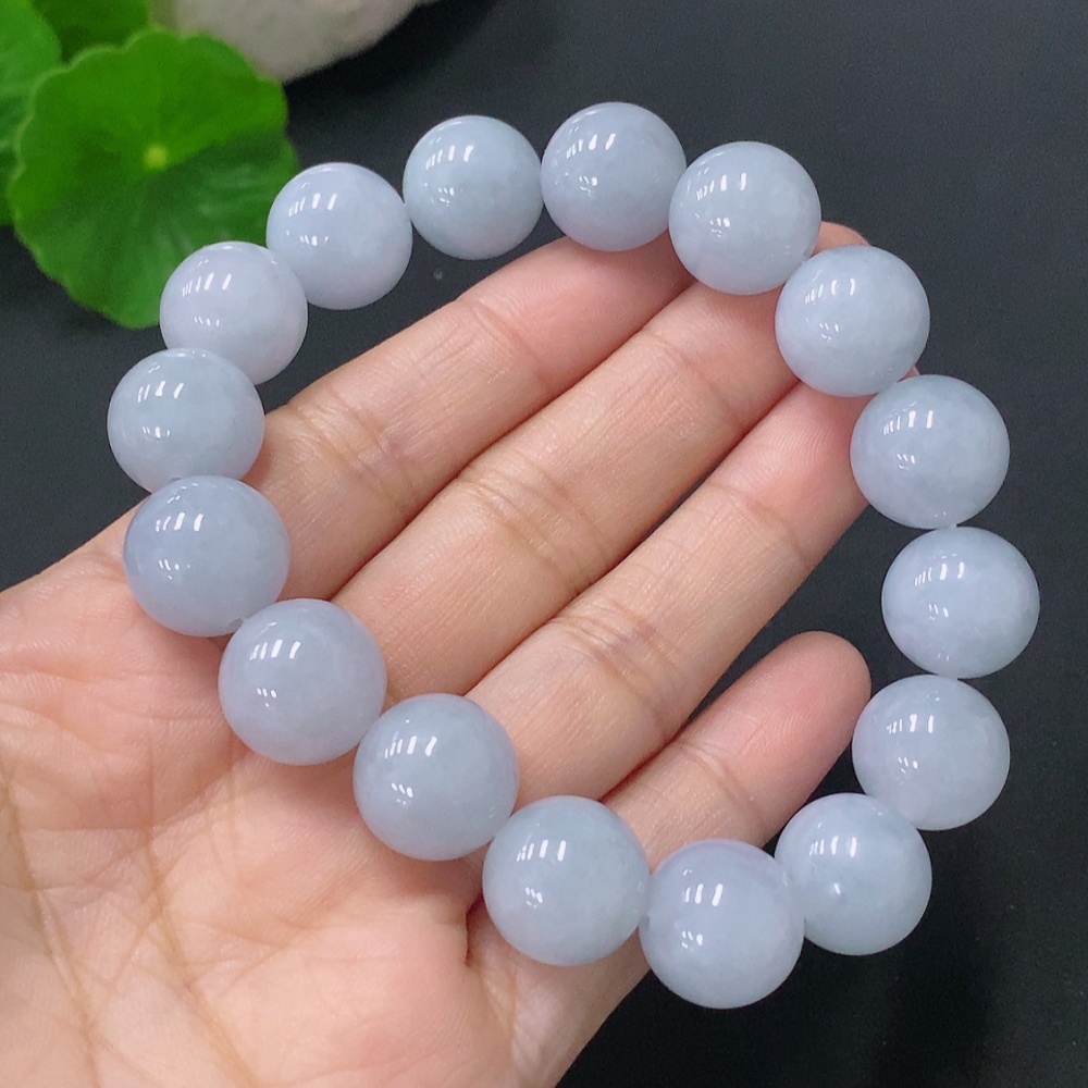 F28181646 Jadeite Bead Necklace Approx 13.3mm Total Weight Approx 64.7g