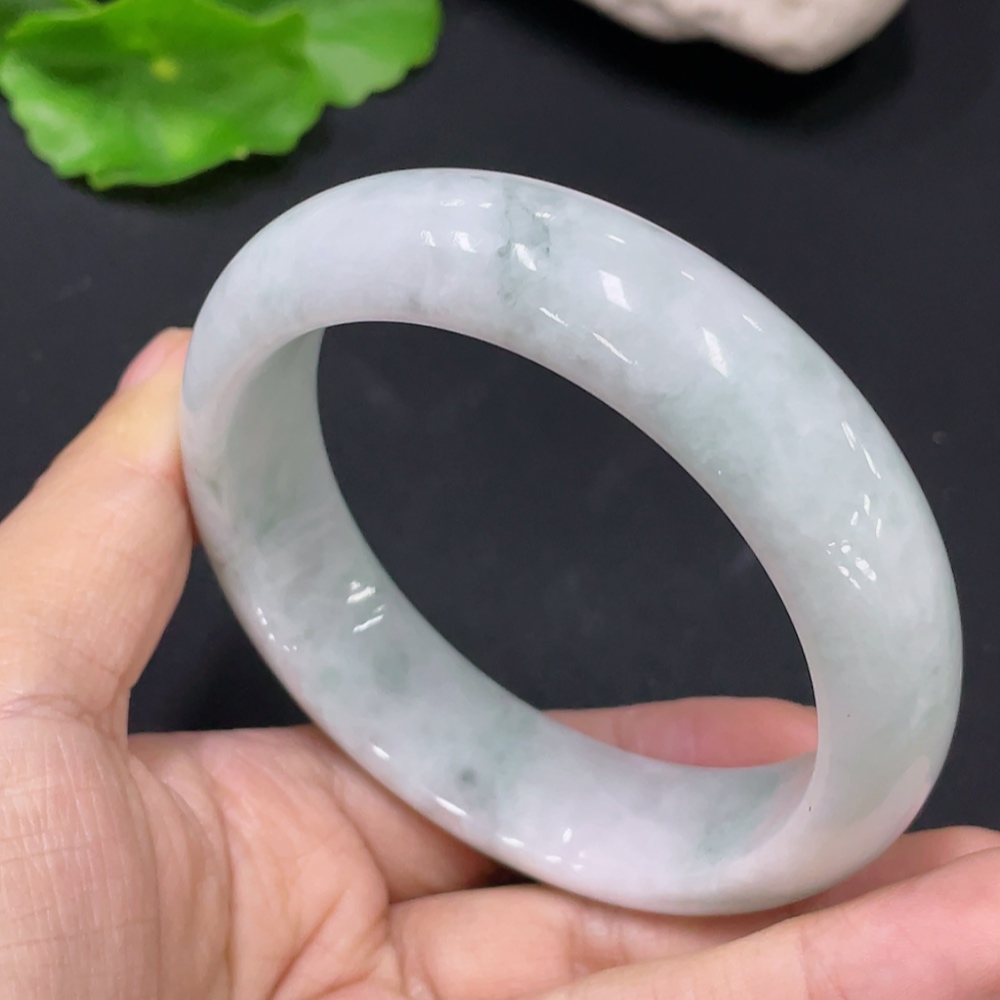 F31674009 Jadeite Round Bangle Total Weight Approx. 65.72g Size 55.3