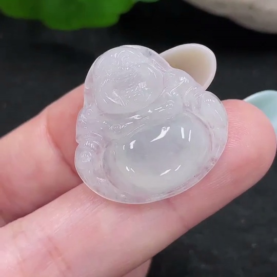 F33899517 Jadeite Buddha Pendant, Total Weight Approx. 4g