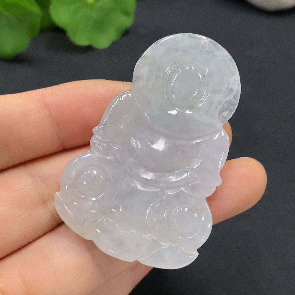 F17876167 Jadeite Guanyin Pendant Total Weight 17.076g