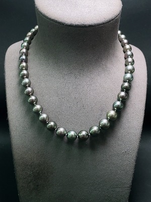 C33854808 Seawater pearl necklace, total weight approx. 67.50g, size about 9.3mm, gold content 58%